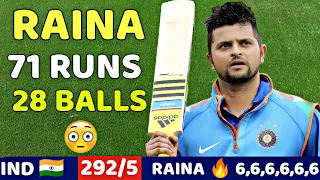 SURESH RAINA BLAST 71 RUNS VS AUS | IND VS AUS 2ND ODI 2010 | MOST SHOCKING BATTING EVER😱🔥