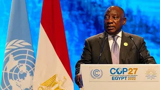 COP-27: South Africa President criticises international funders