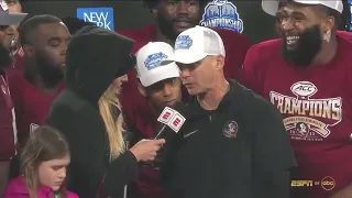 Florida State’s ACC Championship Trophy Presentation (2023)