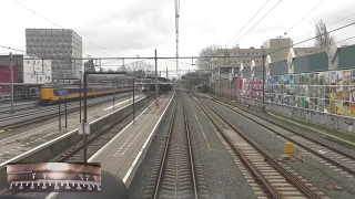 [Cabview] Riding with the train driver from Rotterdam to Utrecht. (With speedometer).