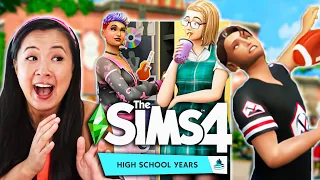 WE ARE GETTING HIGH SCHOOL IN THE SIMS 4 | Trailer Reaction