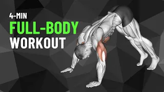 4-Minute Full-Body Bodyweight Workout | Tabata | HIIT