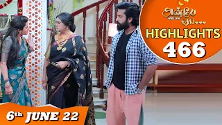 Anbe Vaa Serial | EP 466 Highlights | 6th June 2022 | Virat | Delna Davis | Saregama TV Shows Tamil