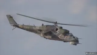 Kecskeméti Repülőnapon 2013 - Hungarian AF Mi-24 Hind Demo