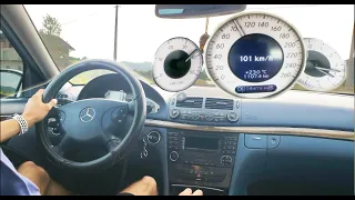 Mercedes E220 w211 110kw Acceleration (0-100km/h)