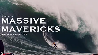 Massive Mavericks - Big Wave Surfing - Biggest swell of the year hits California - 12.28.23