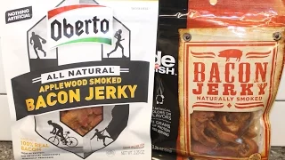 Bacon Jerky: Oberto vs Delish Comparison