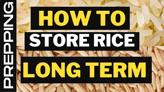 How To Store Rice Long Term? | Long Term Rice Storage | Rice Storage