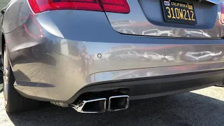 2010 W212 E550 4matic with E63 mufflers start up and exhaust sound