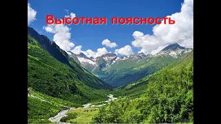 8 класс - Высотная поясность в горах России