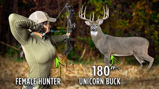 Sarah Bow Hunts 180” GIANT IOWA BUCK! |Her BIGGEST BUCK EVER |