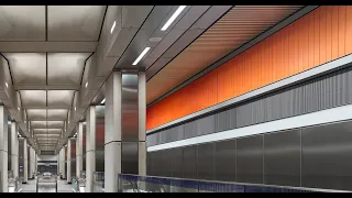 Alexandre da Cunha, 'Sunset, Sunrise, Sunset', 2021. Battersea Power Station Underground station.