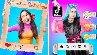 Rich TikTok Girl vs Poor Instagram Girl