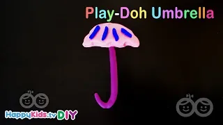 Play Doh Umbrella | Kid's Crafts and Activities | Happykids DIY