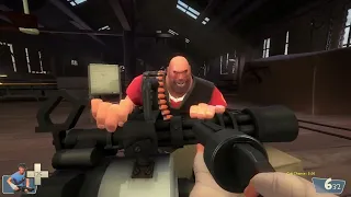 Meet The Heavy but you're playing it inside a Team Fortress 2