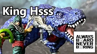 King Hsss (King Hiss) with Tyrantisaurus | MotU Battleground Promo Unboxing & Painting | Sponsored