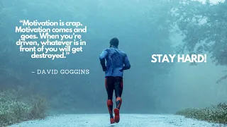 David Goggins' No Music Motivational Speech with Only the Sound of Rain in the Background!