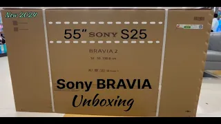 #Sony 2024 TV Unboxing  Sony S25 Series 55” 4K Google TV Unboxing & First Impressions & Look