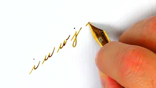 How to practice effectively the Spencerian script with a fountain pen: Handwriting - Practice