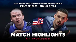 Paul Drinkhall vs Marcos Freitas | 2021 World Table Tennis Championships Finals | MS | R128