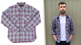 Iron Heart | Ultra Heavy Flannel Review | Purple Classic Check