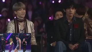 bts reaction to hwasa and jyp