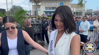 Miss Universe Sheynnis Palacios received the First Key of the City given from Mayor Jose “Pepe” Diaz