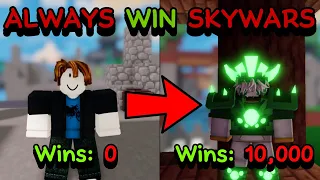 These Are The BEST TRICKS To Win Every Skywars Game (Roblox Bedwars)