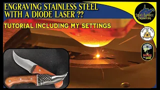 Engraving Steel With a Diode Laser - Setting up Templates in LightBurn