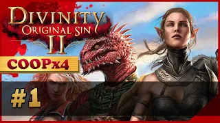 Divinity Original Sin 2 Прохождение Кооператив #1 ▪ Персонажи, классы и вечеринка ящеров