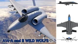 A14-A AND B WILD WOLFS NEXT 6TH GENERATION CLOSE AIR SUPPORT ADVANCE JET AIRCRAFTS..