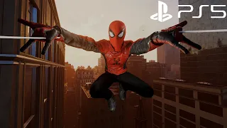 Spider-Man Remastered PS5 - Last Stand Suit Free Roam Gameplay (4K 60FPS Performance RT Mode)