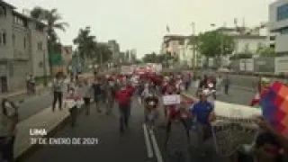 Protestan orden de encierro en Perú