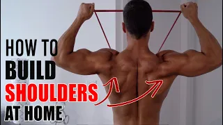 How to BUILD Your SHOULDERS at Home with Elastic Band