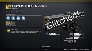 Cryosthesia 77K Glitch - Potentially Game Breaking