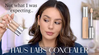 HAUS LABS TRICLONE CONCEALER: Full Day Wear Test : Application + Review || Tania B Wells