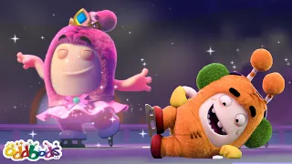 Ballerina Newt on Ice ⛸️🩰 | BEST OF NEWT 💗 | ODDBODS | Funny Cartoons for Kids