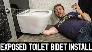 💧EXPOSED BIDET TOILET INSTALL - Vitra Vitrus Install