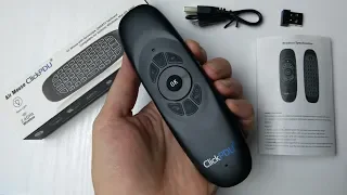 Air mouse пульт с русской клавиатурой и подсветкой кнопок ClickPDU G64 обзор