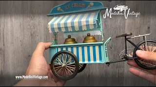 Modellino Bici Carretto Gelati d'epoca da collezione