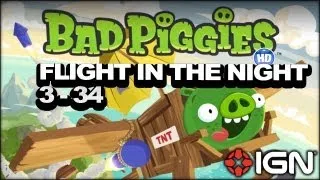 Bad Piggies: Flight in the Night Level 3-34 3-Star Walkthrough