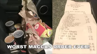 Worst McDonalds (MACCAS) DRIVE THROUGH Order in Australia ever