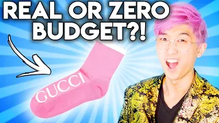 Can You Guess The REAL vs ZERO BUDGET Designer Product!? (Gucci vs. Thrift Shop)