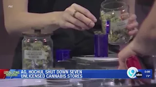 AG, Governor shut down seven unlicensed cannabis stores