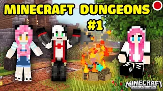 REDHOOD VÀ MỀU THỬ THÁCH STREAM MINECRAFT DUNGEONS TẬP 1*MỀU STREAM MINECRAFT PHIÊN BẢN MỚI DUNGEON