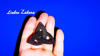 Украшение, кулон из бисера "КЕЛЬТСКИЙ УЗЕЛ".Beaded pendant "CELTIC KNOT"