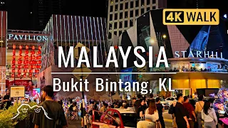 Day and Night WALK in Bukit Bintang Kuala Lumpurبوکيت بينتڠ・Malaysia Walking Tour・Ambient City Sound