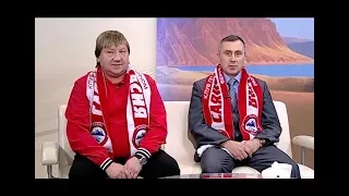 Павел Федорченко и Евгений Баженов в программе "Утро Хакасии"