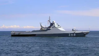 Российский патрульный корабль «Василий Быков» атаковал гражданский сухогруз