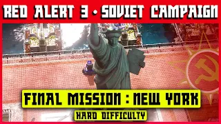 Red Alert 3 4K - Soviet Final Mission 9 - New York City - Blight on the Big Apple - Hard